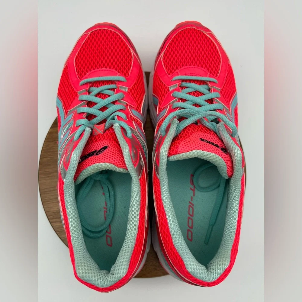 Asics GT-1000 T4K8N Hot Pink/Blue Running Sneakers Women’s Shoe Sz. 9.5 - Picture 6 of 8